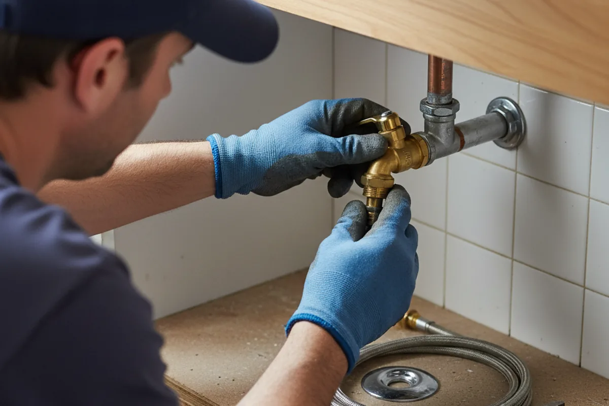 Shutoff valve and fitting work during Emergency Plumbing in Cedar Glen